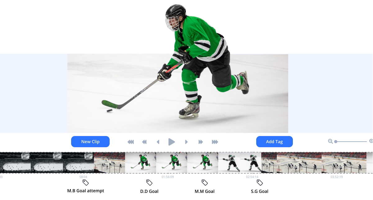 AI Tagging Beispiel Ice Hockey Goal