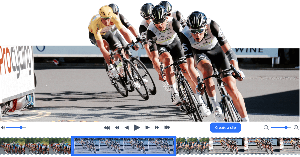 Bike race video to visualize the clipping plugin in Levuro.